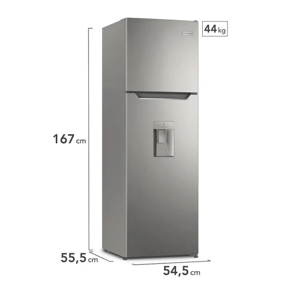 FRIGIDAIRE 9.0 CU.FT NO FROST TOP FREEZER SILVER REFRIGERATOR | FRT09F3N4BS - Image 