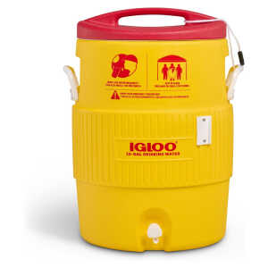 IGLOO INDUSTRIAL 10 GALLON RED/YELLOW JUG | IG-00004101
