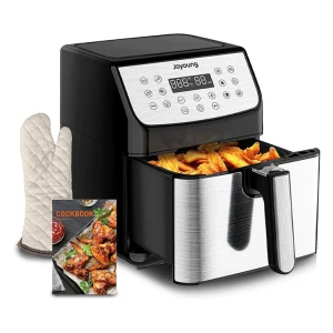 JOYOUNG 13IN1 5.8 QT DIGITAL AIR FRYER OVEN W/120° VISIBLE WINDOW GREY/BLACK | KL55-VF590U - Image 