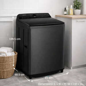 HISENSE 20KG INVERTER TOPLOAD IMPELLER GREY WASHER | WT512023DB - Image 