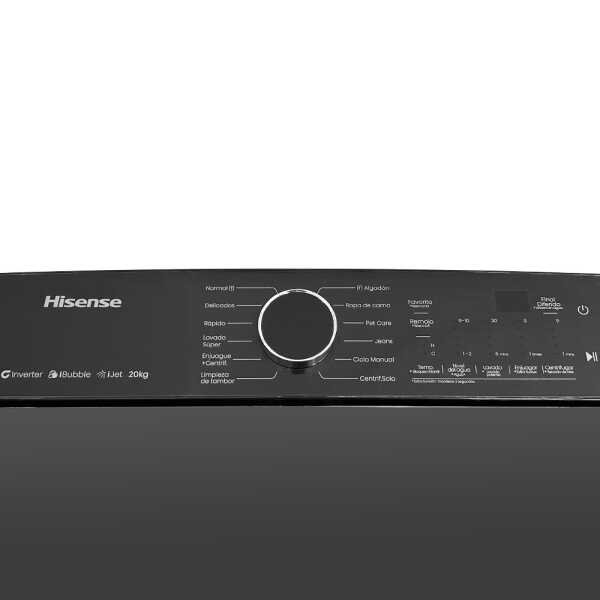 HISENSE 20KG INVERTER TOPLOAD IMPELLER GREY WASHER | WT512023DB - Image 