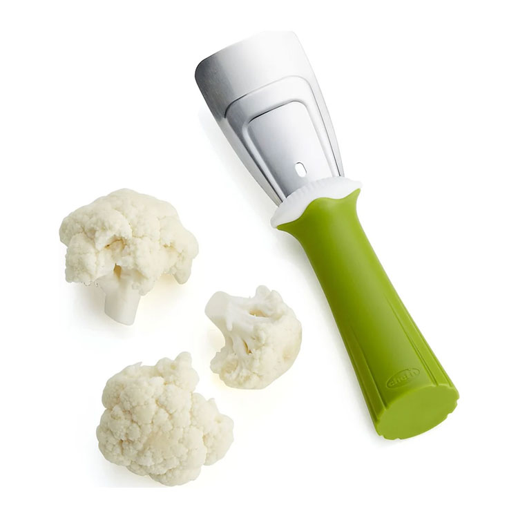 Chef'n StalkChop with separated cauliflower florets.