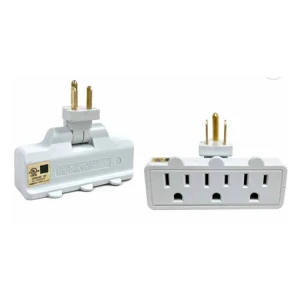 NIPPON AMERICA 3-OUTLET SWIVELING GROUNDED WALL SOCKET | 14-519 - Image 