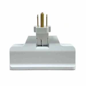 NIPPON AMERICA 3-OUTLET SWIVELING GROUNDED WALL SOCKET | 14-519 - Image 