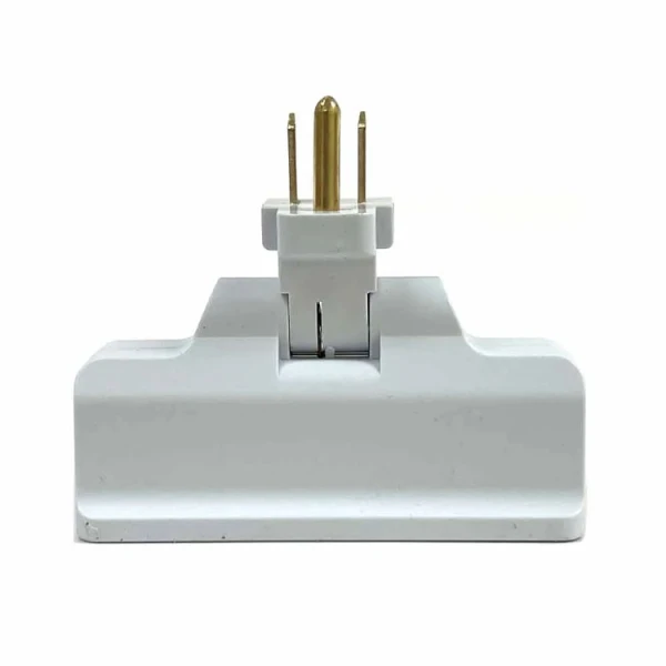 NIPPON AMERICA 3-OUTLET SWIVELING GROUNDED WALL SOCKET | 14-519 - Image 