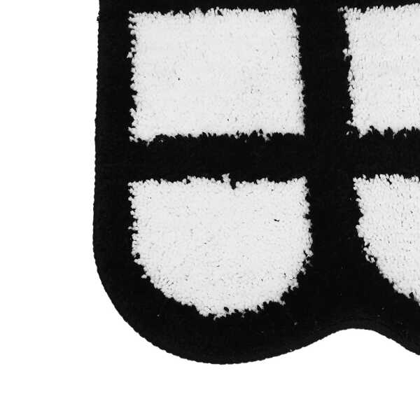 BLACK & WHITE CONTRAST FLOOR MAT | 23054248 - Image 