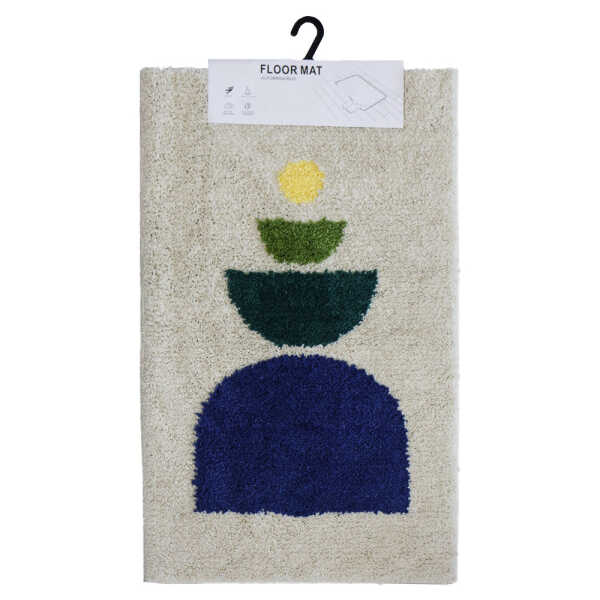 COLORFUL GEOMETRIC PATTERN FLOOR MAT | 23054280 - Image 