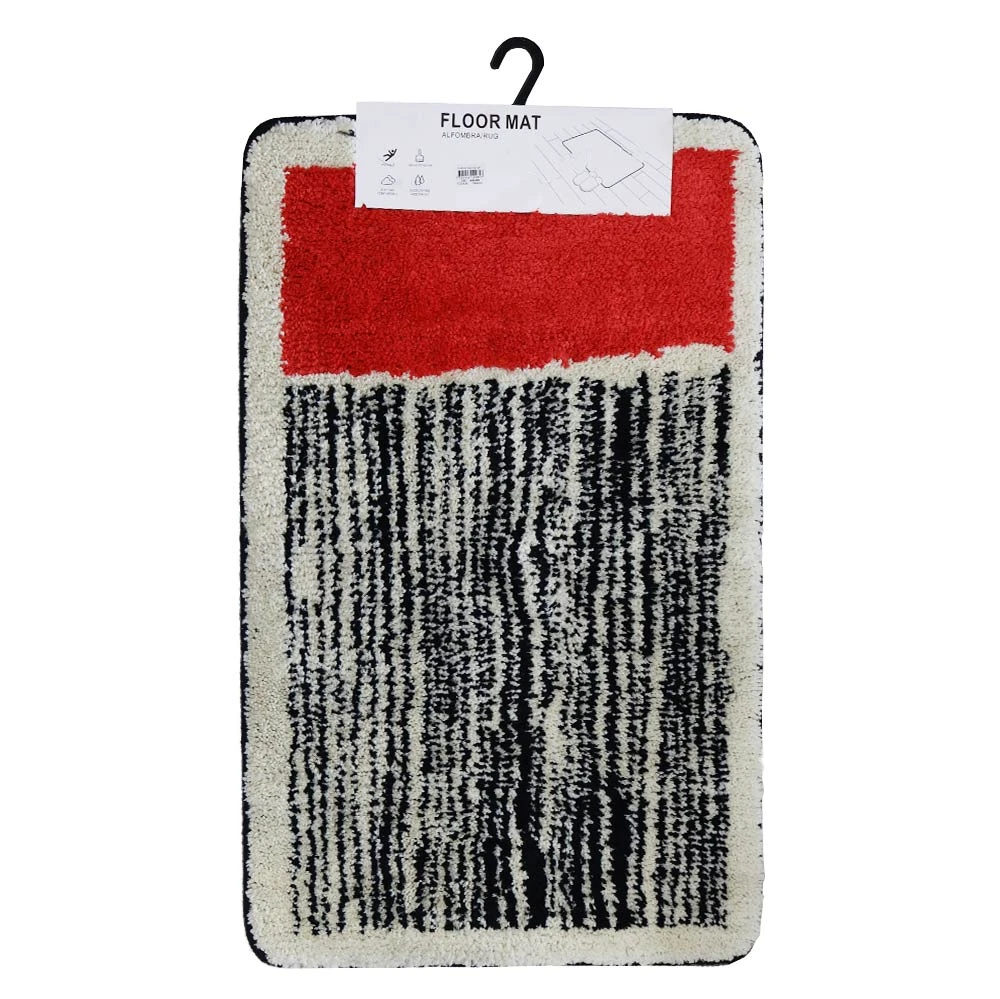 Soft and durable spiral pattern mat with non-slip backing