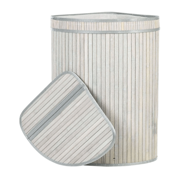 PRIMO BAMBOO LAUNDRY BASKET WITH LID | 2311601 - Image 