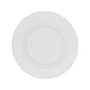 CERAMIC WHITE 23 CM BONE CHINA LOTUS PLATE | 24070187 - Image 
