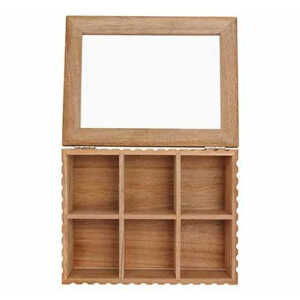 COSY & TRENDY RECTANGULAR TEA BOX ACACIA BROWN 16X21X7.7CM | 2764684 - Image 