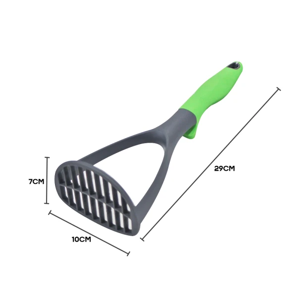COSY & TRENDY RAINBOW PLASTIC POTATO MASHER GREEN | 3300128 - Image 