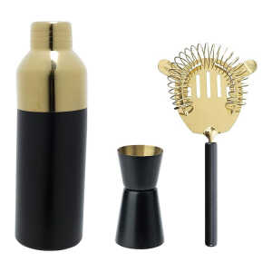 COCKTAIL SHAKER AND JIGGER SET