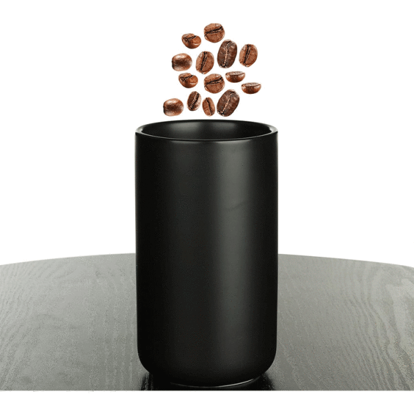 COSY & TRENDY BLACK & WOOD CERAMIC STORAGE JAR 600ML | 5857007 - Image 