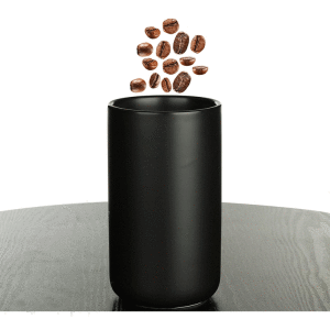 COSY & TRENDY BLACK & WOOD CERAMIC STORAGE JAR 900ML | 5857008 - Image 