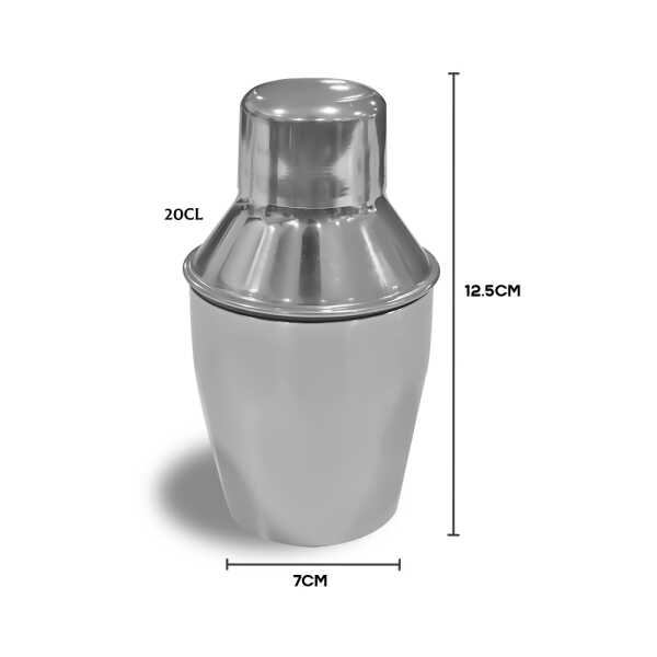 MINI COCKTAIL SHAKER STAINLESS STEEL 200ML | 679500 - Image 