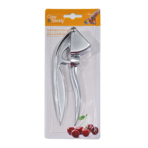 COSY & TRENDY GARLIC PRESS AND CHERRY PITTER CHROME SILVER | 7105624 - Image 
