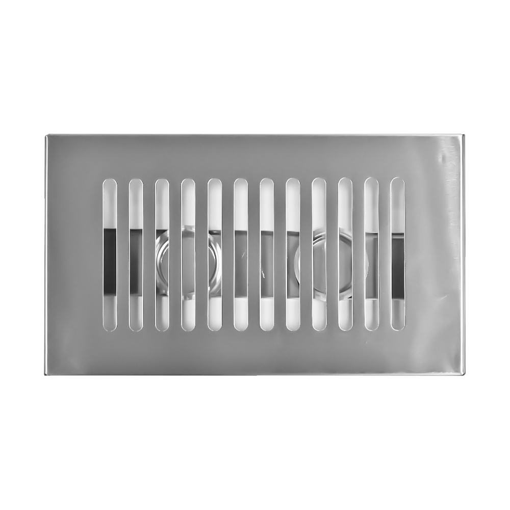 Stainless steel food warmer with tealight holders.