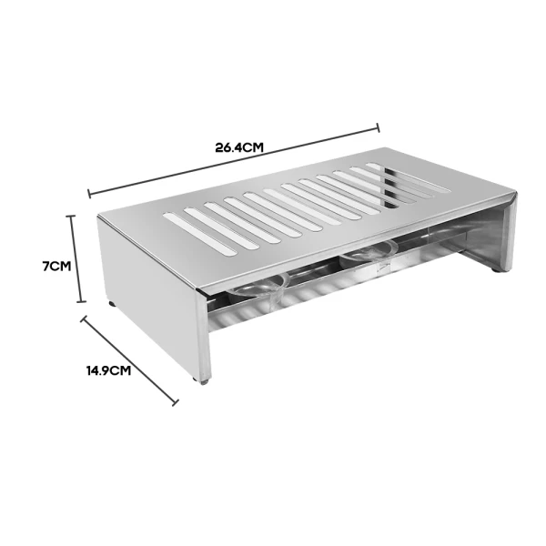 STAINLESS STEEL FOOD WARMER 26.4X14.9X7CM | 8863346 - Image 