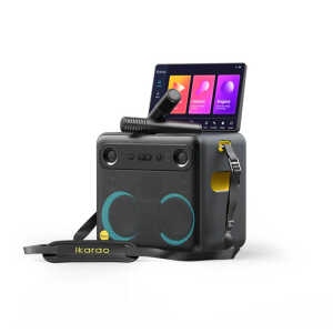 IKARAO KARAOKE SPEAKER, 10.1" SCREEN W/ 2 WIRELESS MIC, 560W | BREAKX2 - Image 