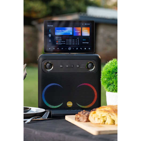 IKARAO KARAOKE SPEAKER, 10.1" SCREEN W/ 2 WIRELESS MIC, 560W | BREAKX2 - Image 