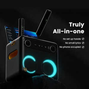 IKARAO KARAOKE SPEAKER, 10.1" SCREEN W/ 2 WIRELESS MIC, 560W | BREAKX2 - Image 