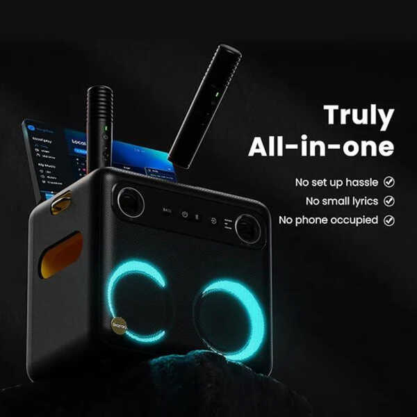 IKARAO KARAOKE SPEAKER, 10.1" SCREEN W/ 2 WIRELESS MIC, 560W | BREAKX2 - Image 