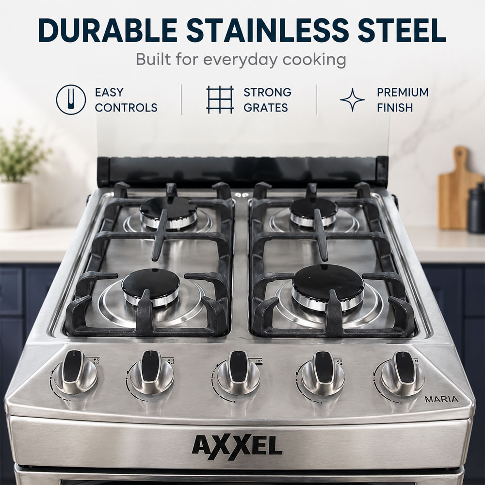 THE BEST AXXEL 20 Inch Stainless Steel Gas Range