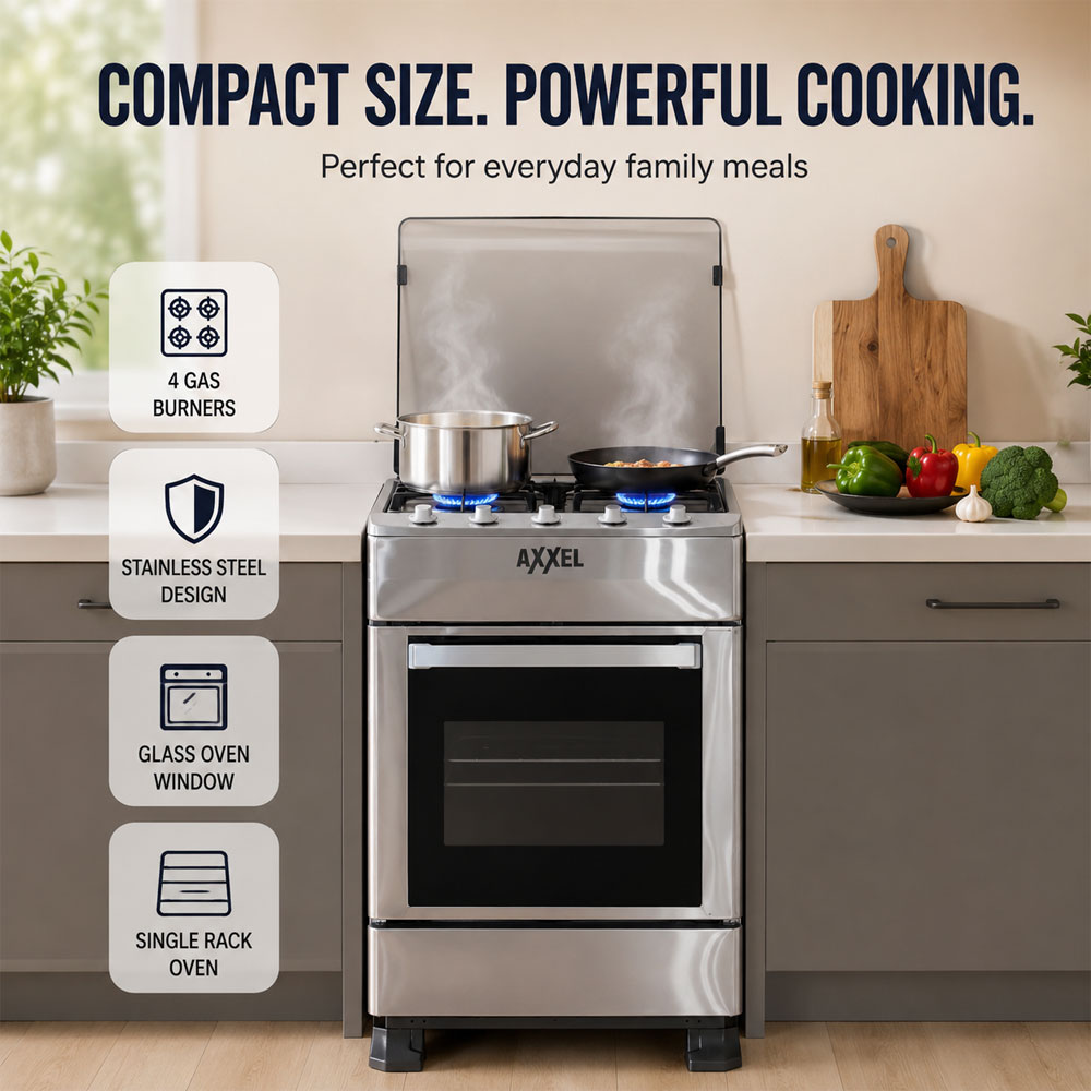 THE BEST AXXEL 20 Inch Stainless Steel Gas Range