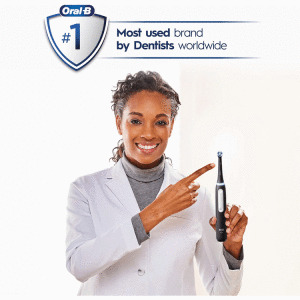 ORAL-B IO SERIES 3 ELECTRIC TOOTHBRUSH, BLACK W/ TRAVEL CASE | IOG3.2Q6.2KD - Image 