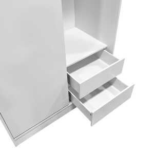 LIFE STYLE WARDROBE WITH SLIDING DOOR | LS-2D-SL-WH - Image