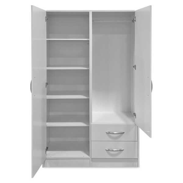 LIFE STYLE 2  DOOR WARDROBE | LS-2D-WH - Image 