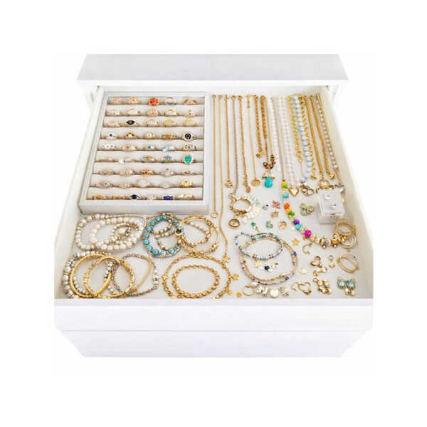 LIFESTYLE COMODE 4 DRAWERS WHITE | LS-C4L - Image 