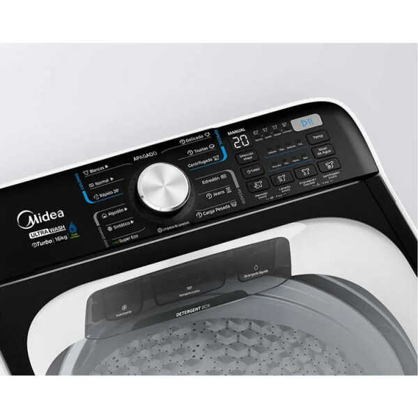 MIDEA 18KG TOP LOAD WASHER WITH IMPELLER GREY | MA512W18T - Image 