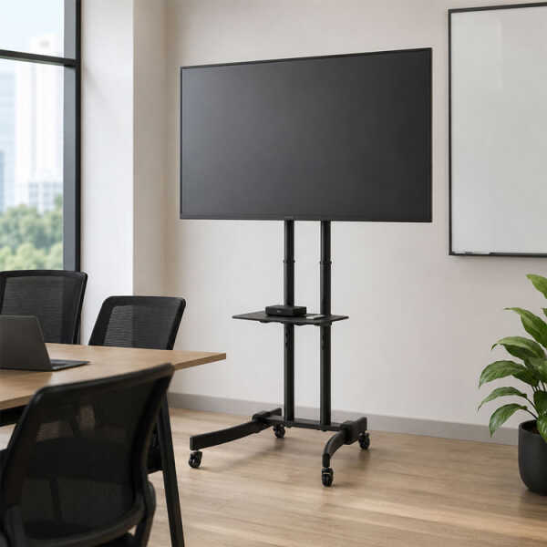 NIPPON AMERICA TV STAND ON WHEELS W/ DVD SHELF | MFLRE-3770S - Image 