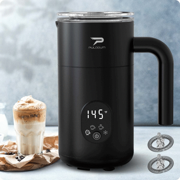 PULDOUM 4-IN-1 350ML ELECTRIC MILK FROTHER AND STEAMER  | VARIETY - Image 
