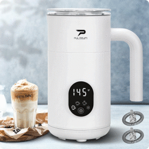 PULDOUM 4-IN-1 350ML ELECTRIC MILK FROTHER AND STEAMER  | VARIETY - Image 