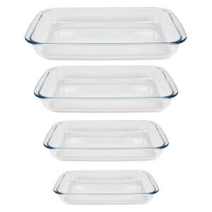 RECTANGULAR GLASS BAKEWARE