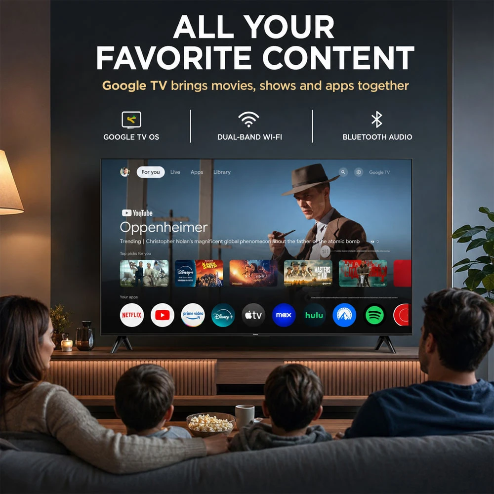 The best SMART TV W/ GOOGLE TCL 40″ Q3K SERIES QLED