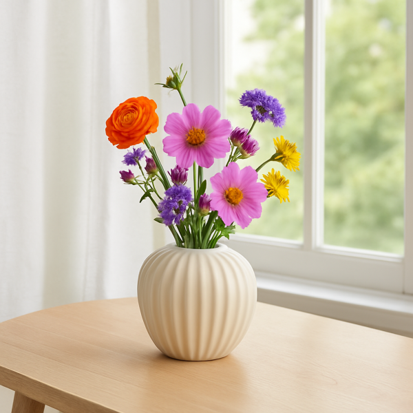 COZY & TRENDY NEWPORT CREME PORCELAIN MINI VASE  | 4828053 - Image 