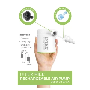 INTEX QUICK FILL USB200R ELECTRIC AIR PUMP | 66637 - Image 