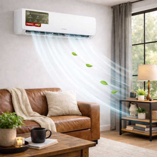 PREMIER 24000BTU NON-INVERTER 220V SPLIT UNIT AIRCONDITIONER | AA-8402SC24WN2(COM) - Image 