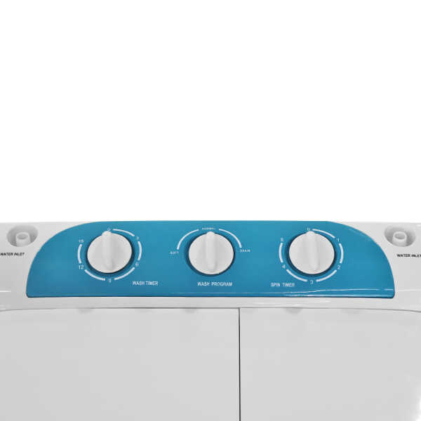 AXXEL 5KG SEMI-AUTOMATIC TWIN TUB WASHING MACHINE 110V WHITE | AWM500 - Image 
