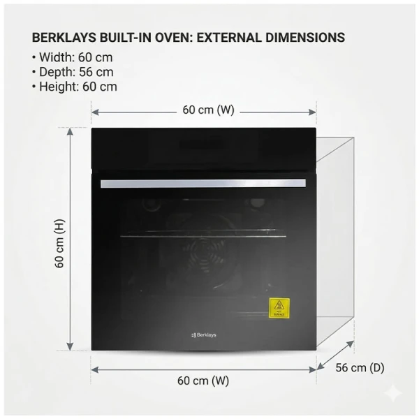 BERKLAYS BUILT IN OVEN EURO STYLE 220V | BFE2777X2N2 - Image 