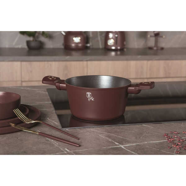 BERLINGER HAUS CASSEROLE W/ LID 20CM LEONARDO | BH-8040 - Image 