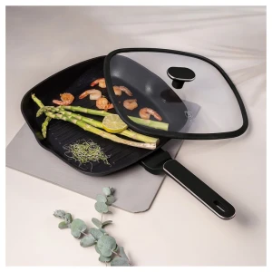 BERLINGER HAUS 28CM GRILL FRYPAN WITH LID | BH-8355 - Image 