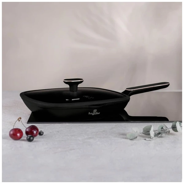 BERLINGER HAUS 28CM GRILL FRYPAN WITH LID | BH-8355 - Image 