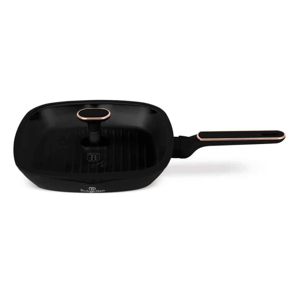 BERLINGER HAUS 28CM GRILL FRYPAN WITH LID | BH-8355 - Image 