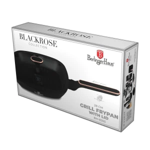 BERLINGER HAUS 28CM GRILL FRYPAN WITH LID | BH-8355 - Image 