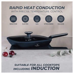 BERLINGER HAUS 28CM FRYPAN WITH LID | BH-8374 - Image 